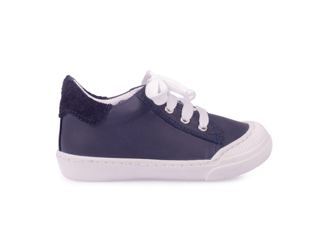 Sporty-2 Bağcıklı Lacivert Sneaker Unisex Hakiki Deri Çocuk Ayakkabısı