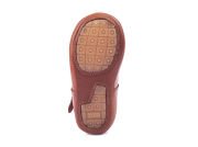 Little Heart Kahverengi Tokalı Unisex Hakiki Deri İlk Adım Çocuk Ayakkabısı