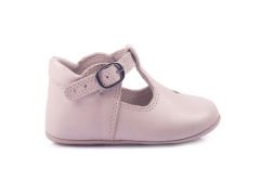 Little Heart Taş Rengi Tokalı Unisex Hakiki Deri İlk Adım Çocuk Ayakkabısı