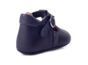 Little Bloom Lacivert Tokalı Unisex Hakiki Deri İlk Adım Çocuk Ayakkabısı