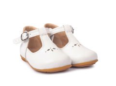 Little Bloom Unisex Hakiki Deri Beyaz Çocuk Ayakkabısı