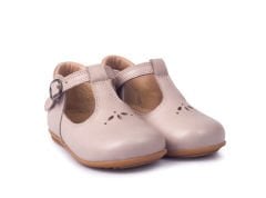 Little Bloom Unisex Hakiki Deri Taş Rengi Çocuk Ayakkabısı