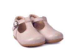 Little George Unisex Hakiki Deri Taş Rengi Çocuk Ayakkabısı