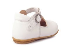 Little Heart Unisex Hakiki Deri Beyaz Çocuk Ayakkabısı