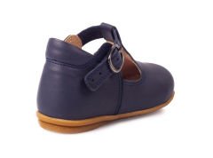 Little Heart Unisex Hakiki Deri Lacivert Çocuk Ayakkabısı