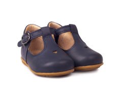 Little Heart Unisex Hakiki Deri Lacivert Çocuk Ayakkabısı