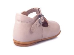 Little Heart Unisex Hakiki Deri Taş Rengi Çocuk Ayakkabısı