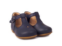 Little Star Unisex Hakiki Deri Lacivert Çocuk Ayakkabısı
