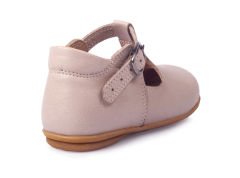 Little Star Unisex Hakiki Deri Taş Rengi Çocuk Ayakkabısı