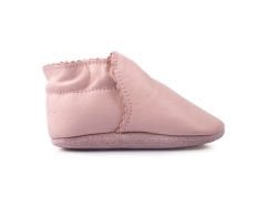 Little Ann Pembe Süet Tabanlı Hakiki Deri Unisex Çocuk ve Bebek Patik