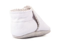Little Ann Beyaz Süet Tabanlı Hakiki Deri Unisex Çocuk ve Bebek Patik
