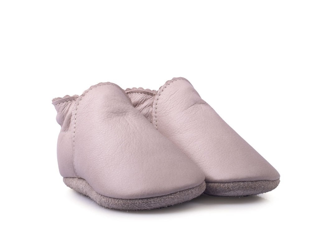 Little Ann Taş Rengi Süet Tabanlı Hakiki Deri Unisex Çocuk ve Bebek Patik