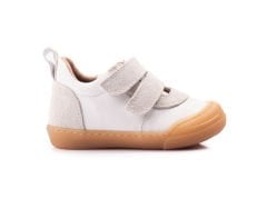 Speedy Cırtcırtlı Beyaz Sneaker Unisex Hakiki Deri Çocuk Ayakkabısı