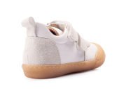 Speedy Cırtcırtlı Beyaz Sneaker Unisex Hakiki Deri Çocuk Ayakkabısı