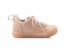 Speedy Bağcıklı Açık Kahverengi Sneaker Unisex Hakiki Deri Çocuk Ayakkabısı