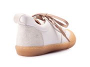 Speedy Bağcıklı Beyaz Sneaker Unisex Hakiki Deri Çocuk Ayakkabısı