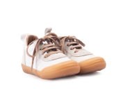 Speedy Bağcıklı Beyaz Sneaker Unisex Hakiki Deri Çocuk Ayakkabısı