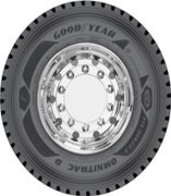 315/80R22.5 GOODYEAR OMNITRAC D M+S Hafriyat Çeker Lastiği