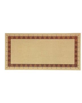 Tezhipli İçi Boş -16 Mohamad Badawi Alktifani 33x68 Cm Tıpkı Basım (BORDO - GOLD YALDIZ)