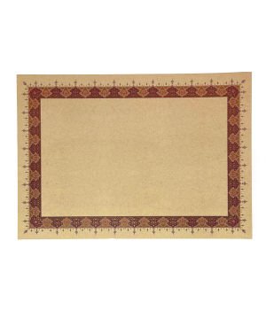Tezhipli İçi Boş -19 Mohamad Badawi Alktifani 48x68 Cm Tıpkı Basım (BORDO - GOLD YALDIZ)