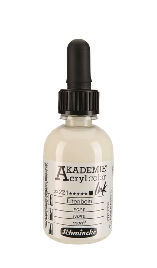 Schmincke Akademie acrylcolor Akrilik Mürekkep 50 ml 221 ivory