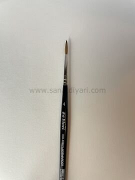 Da Vinci 36 Serisi Fırça No:4 Kolinsky Kızıl Samur Kılı Yuvarlak Sulu Boya Fırçası