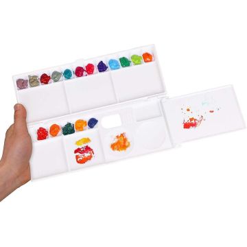 Gvn Art Çok Fonksiyonlu Plastik Resim Paleti 10x21 cm DC-703