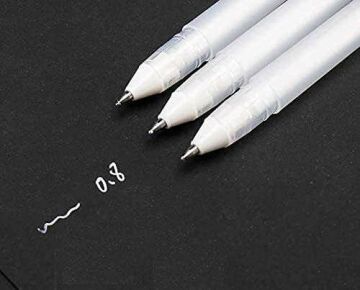 Keep Smiling Beyaz Jel Kalem 0,8 mm 3'lü E0430