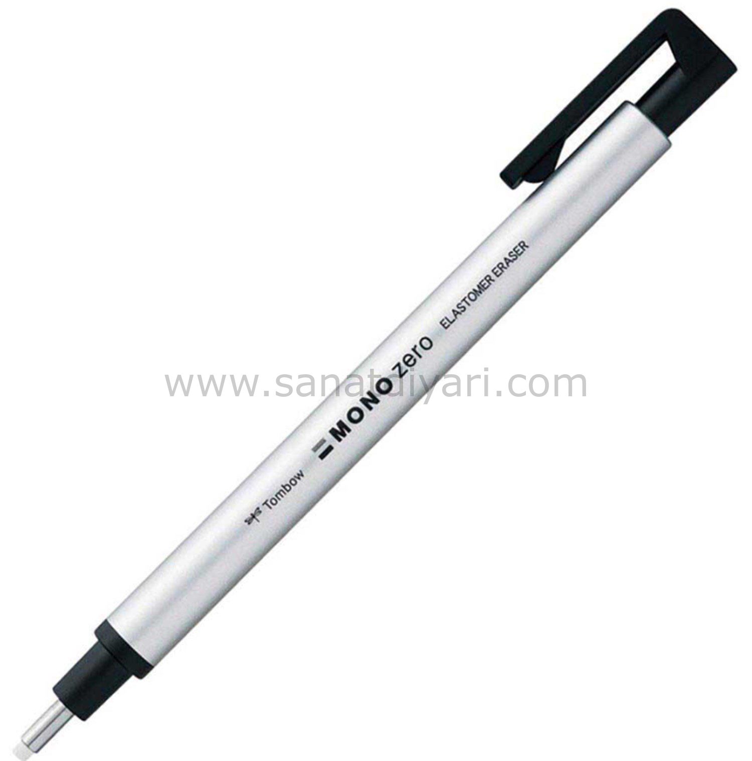Tombow Mono Zero Kalem Silgi Yuvarlak Uç 2.3 mm Gümüş