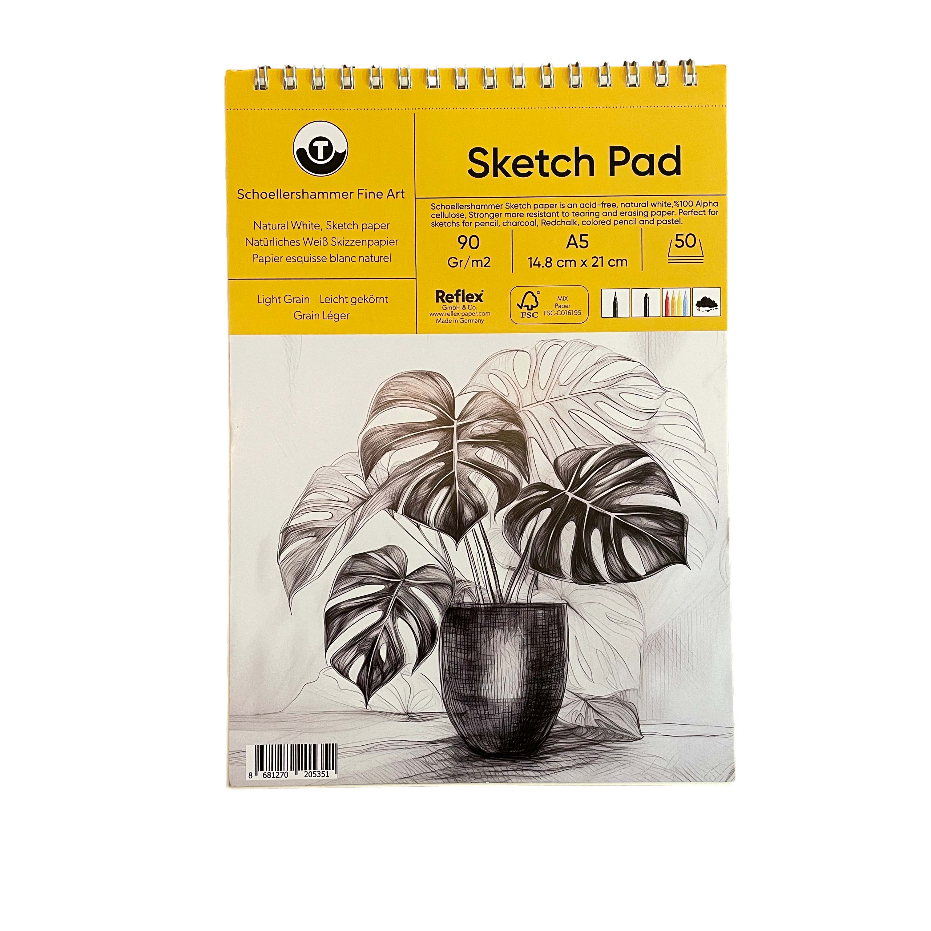 Schoellershammer Sketch Pad 90 gr. A5/50 yaprak Çizim Defteri