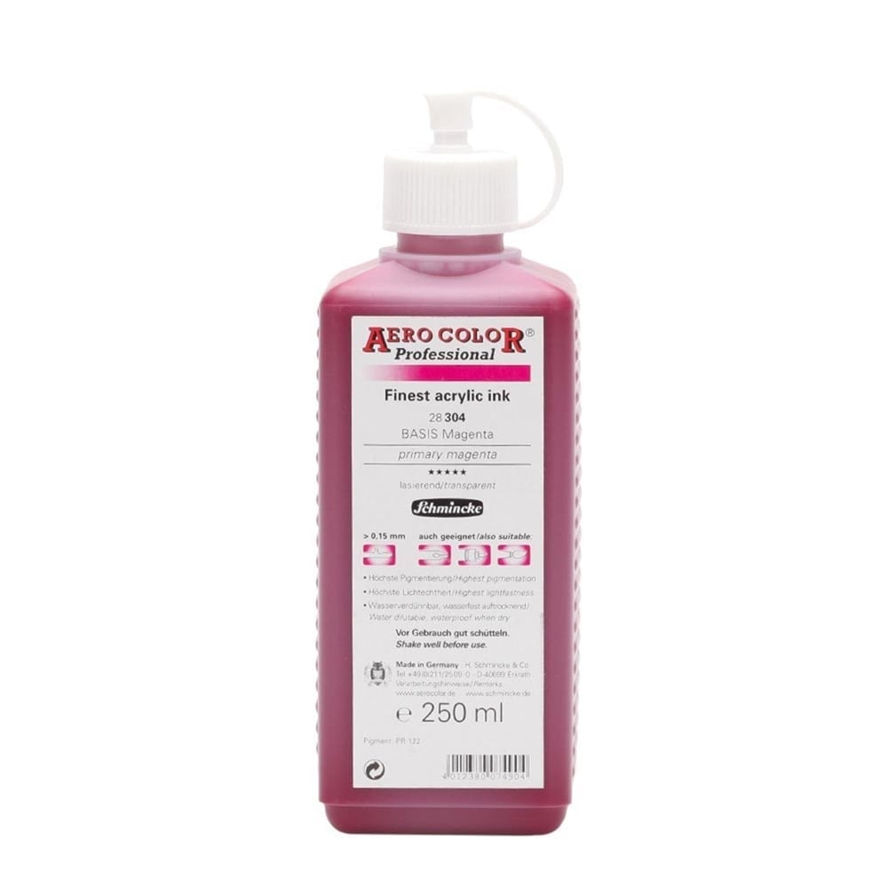 Schmincke Aerocolor Akrilik Mürekkep 250 ml 304 Primary Magenta