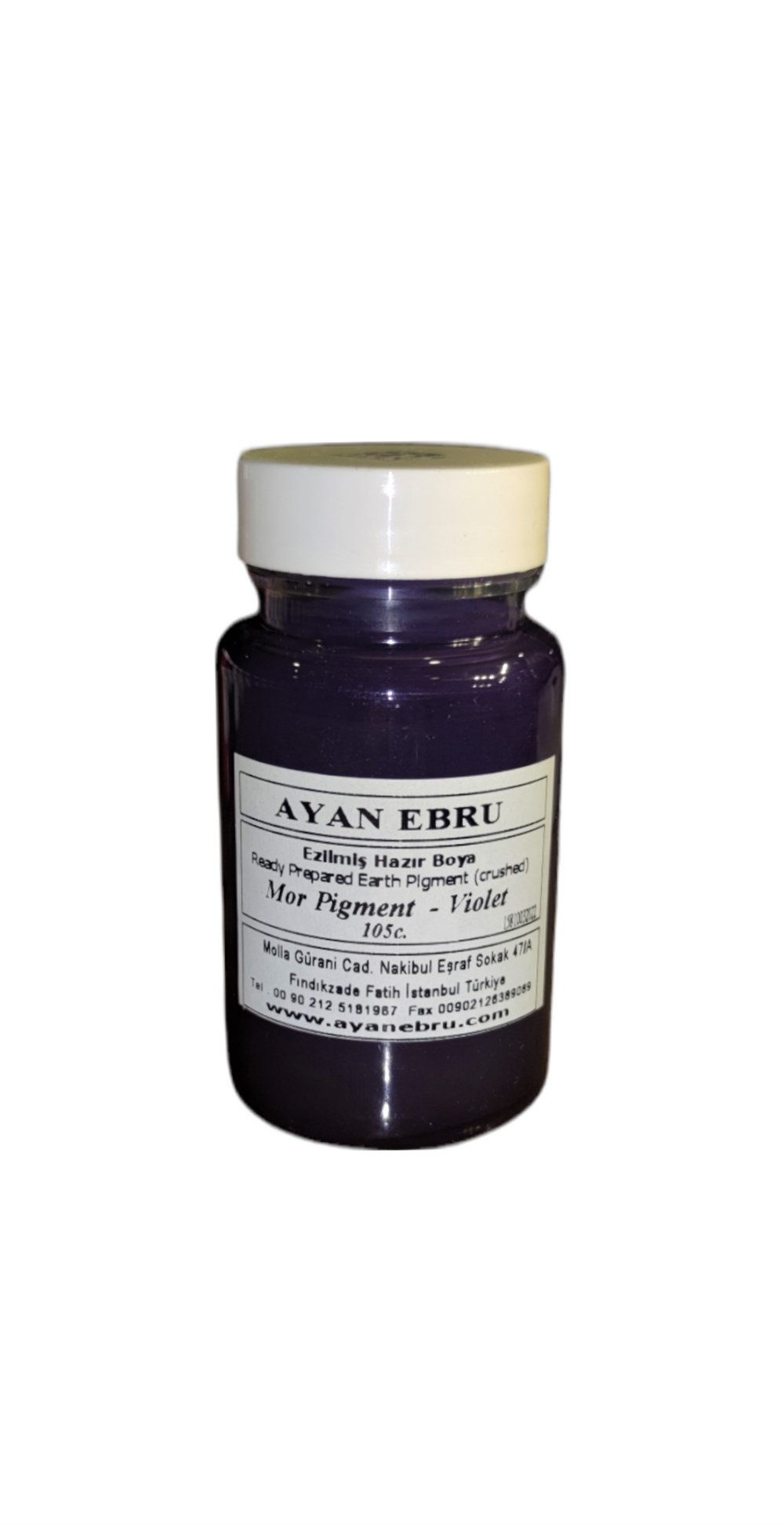 AYAN EBRU EZİLMİŞ HAZIR BOYA 105 cc. MOR PİGMENT (VİOLET)