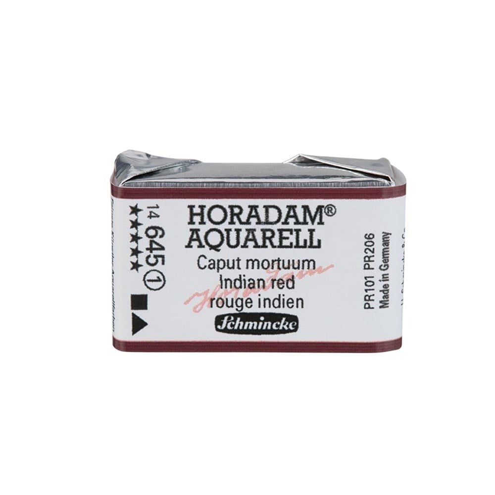 Schmincke Horadam Aquarell Artistik Sulu Boya Tam Tablet Seri 1 645 indian red
