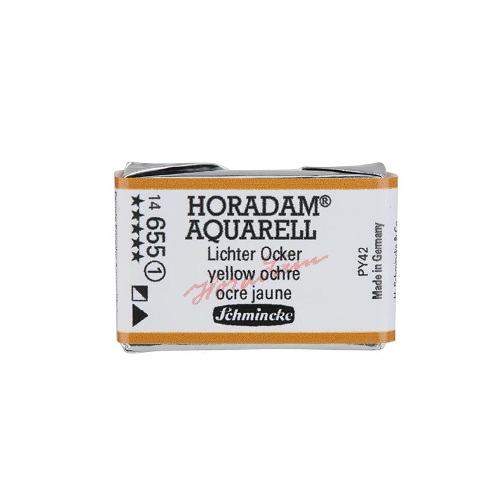 Schmincke Horadam Aquarell Artistik Sulu Boya Tam Tablet Seri 1 655 yellow ochre