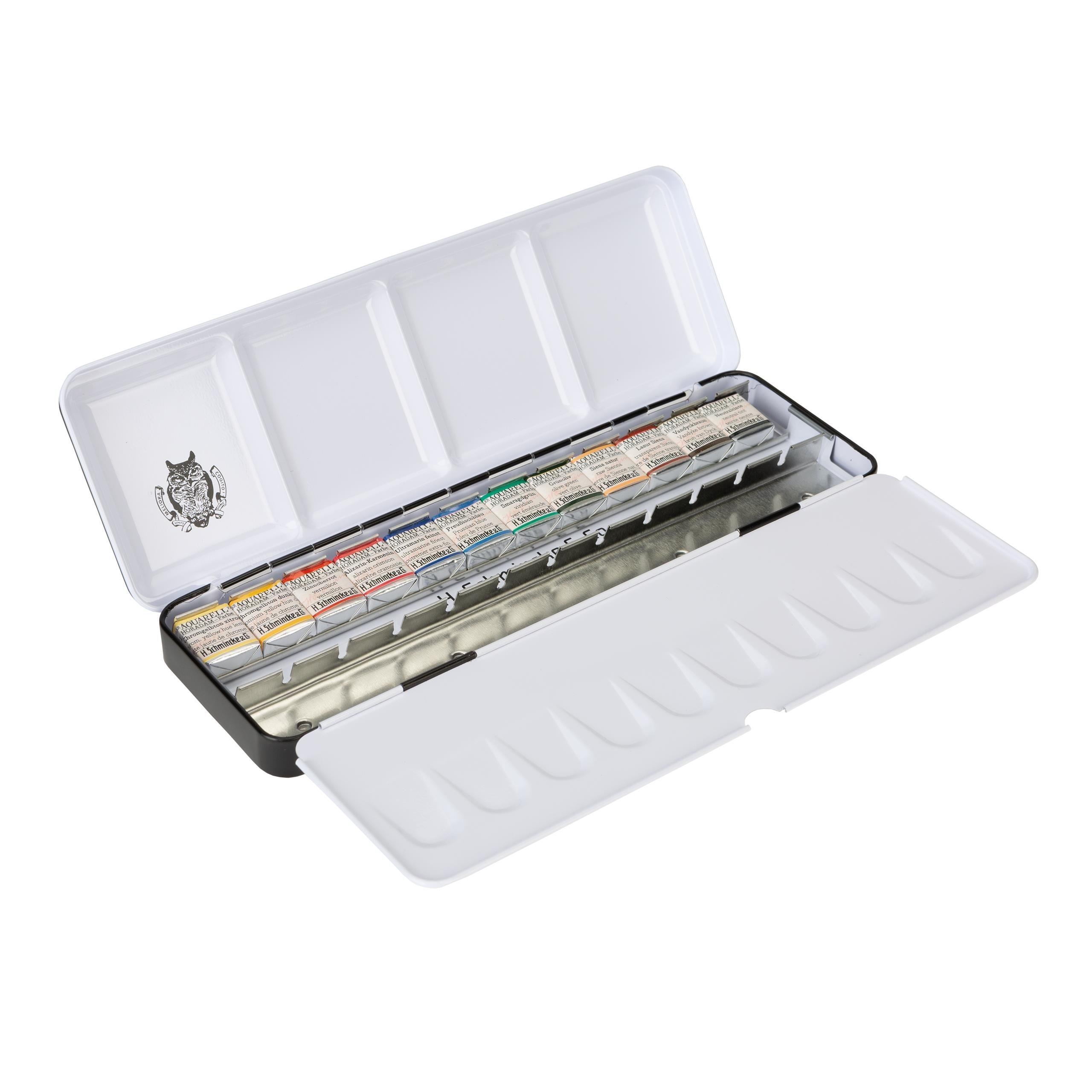 Schmincke Horadam Aquarell Özel Üretim Retro Sulu Boya Seti 12 x Yarım Tablet 74647