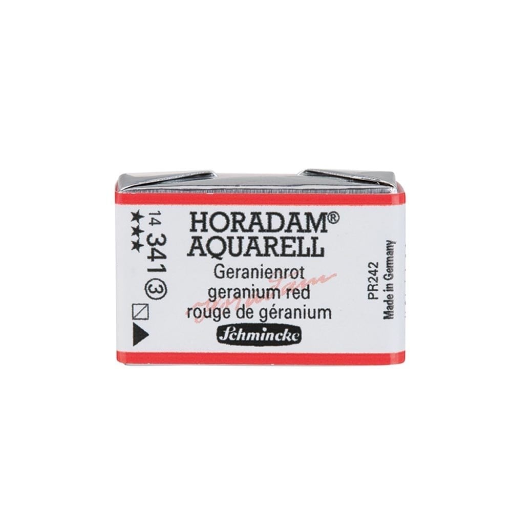 Schmincke Horadam Aquarell Artistik Sulu Boya Tam Tablet Seri 3 341 geranium red