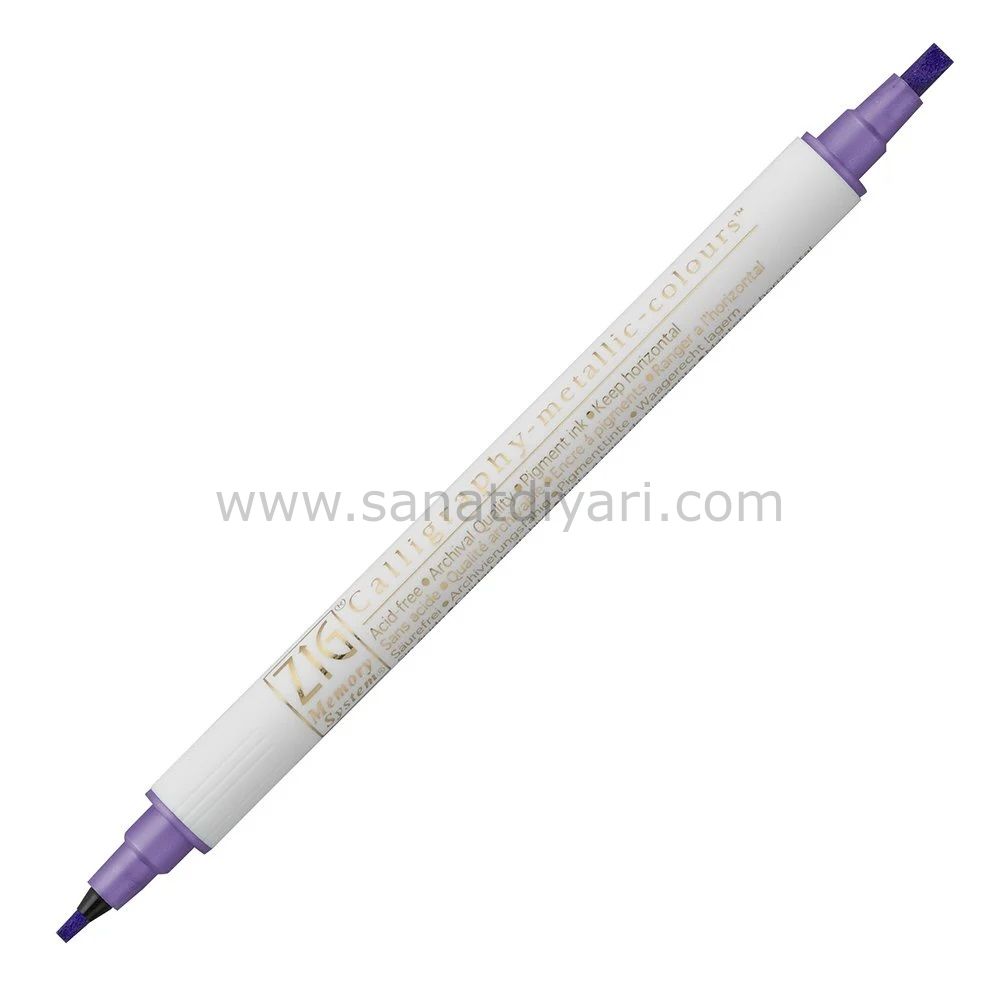 zig kaligrafi kalemi metalic ms-8400 TEKLİ 124 VİOLET