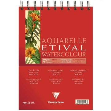 Clairefontaine Etival Classic A5 300 Gr Üstten Spiralli 30 Yaprak
