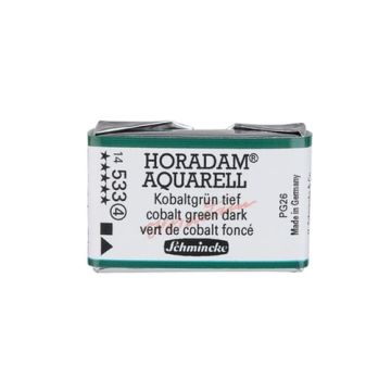 Schmincke Horadam Aquarell Artistik Sulu Boya Tam Tablet Seri 4 533 cobalt green dark