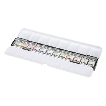 Schmincke Akademie Aquarell Metal Kutu Sulu Boya Seti 12 X yarım tablet 75769