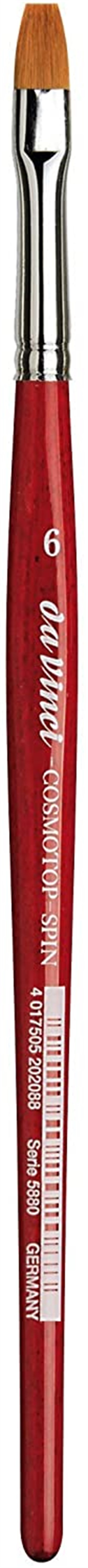 Da Vinci 5880 Serisi Fırça No:6 Cosmotop Spin Sentetik Düz Sulu Boya Fırçası