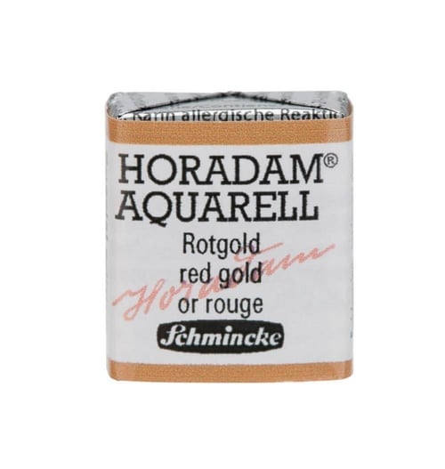 Schmincke Horadam Aquarell Artistik Sulu Boya Yarım Tablet Special Edition 896 red gold