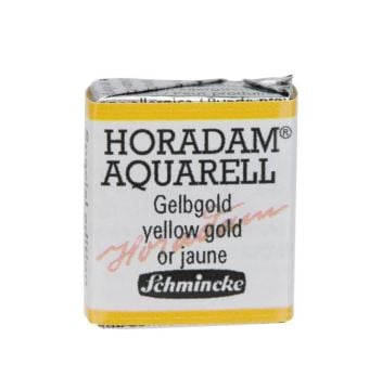 Schmincke Horadam Aquarell Artistik Sulu Boya Yarım Tablet Special Edition 897 yellow gold