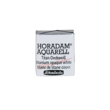 Schmincke Horadam Aquarell Artistik Sulu Boya Yarım Tablet Seri 1 101 titanium Opaque White