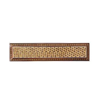 İRAN AHŞAP KALEMLİK SEDEF KAKMA Yıldız Desenli 30 CM