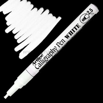 Artline Calligraphy Pen Kaligrafi Kalemi 2.5 mm WHİTE