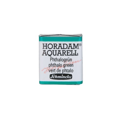 Schmincke Horadam Aquarell Artistik Sulu Boya Yarım Tablet Seri 1 519 phthalo green