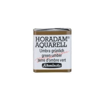 Schmincke Horadam Aquarell Artistik Sulu Boya Yarım Tablet Seri 1 665 green umber