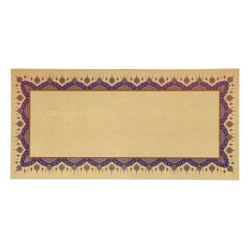 Tezhipli İçi Boş -17 Mohamad Badawi Alktifani 33x68 Cm Tıpkı Basım (COBALT MAVİ - GOLD YALDIZ - EFLATUN)