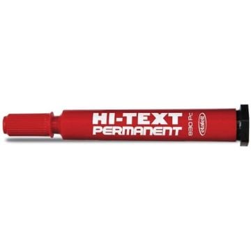 Hİ-TEXT PERMANENT MARKER YAN KESİK UÇ KIRMIZI 830PC